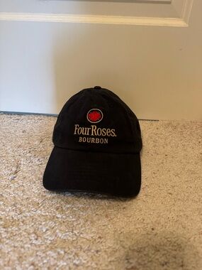 Four Roses Bourbon Black Logo Baseball Cap